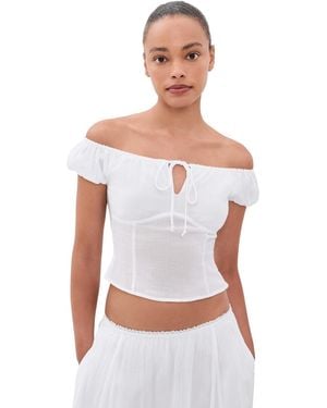 GUIZIO Anabella Top - White