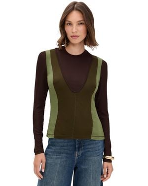Ulla Johnson Annete Jersey Long Sleevetop - Black