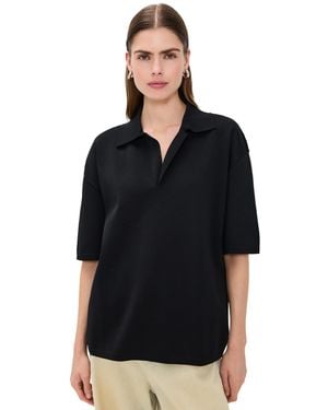 Ami Paris Short Sleeves Polo - Black
