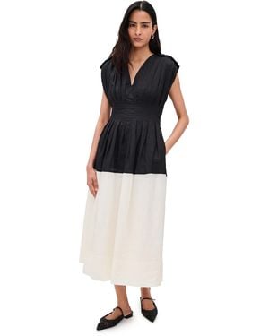 Sea Nicola Ramie Tank Midi Dress - Black
