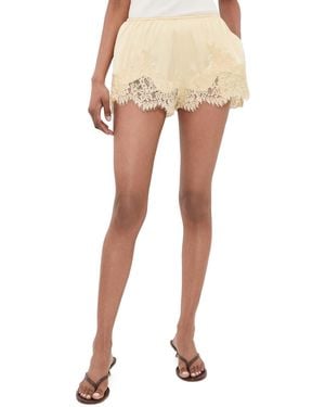 Bailey Rose Lace Mini Shorts - Natural