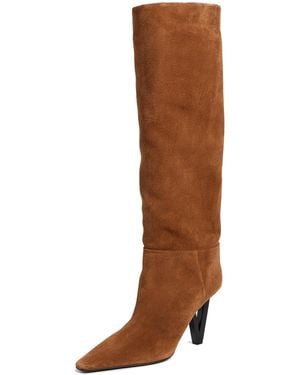 Versace T.85 Calf Leather Boots - Brown