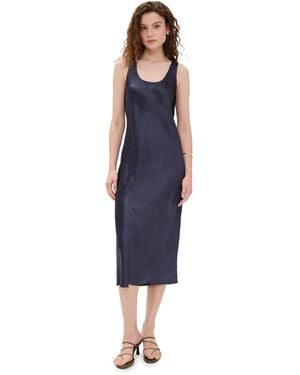 Vince Bias Tank Dress - Blue