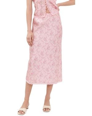 LoveShackFancy Castle Skirt - Pink