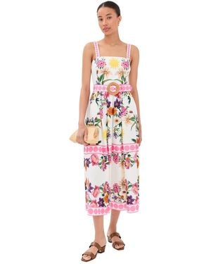 Borgo De Nor Ninet Dress Botanica P. Ment - White