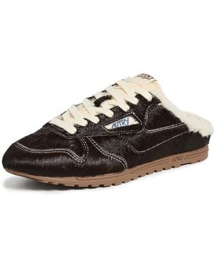 Autry Mule Windspin Sherpa Sneakers - Black