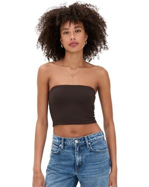 Susana Monaco Essential Tube Top Crop - Blue
