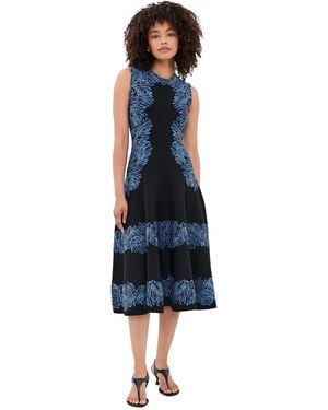 Ulla Johnson Iona Jacquard Knit Dress - Blue