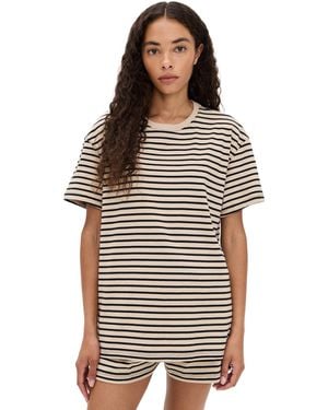 ATM Heavyweight Jersey Striped Oversized Tee - Multicolor