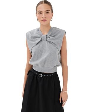 3.1 Phillip Lim Draped Bow Top - Black