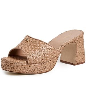 Larroude Dolly Low Mules - Natural