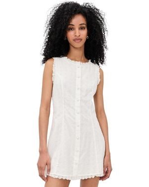 For Love & Lemons Susie Eyelet Mini Dress - Black