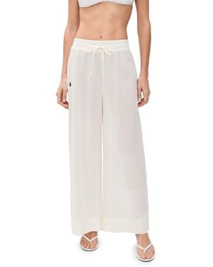 Polo Ralph Lauren Smocked Pull On Cover-Up Pants - Natural