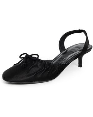 STAUD Alba Ballet Slingback Heels - Black
