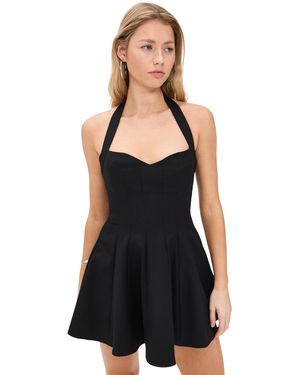 GUIZIO Juliette Halter Dress - Black