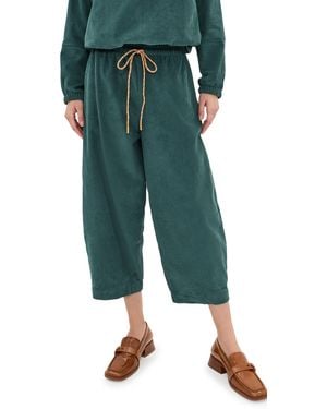 Le Bos Marcella Corduroy Barrel Pants - Green