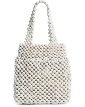 Bembien Maris Beaded Bag - White