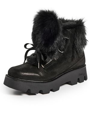 Montelliana Aurora Goat Fur Boots - Black