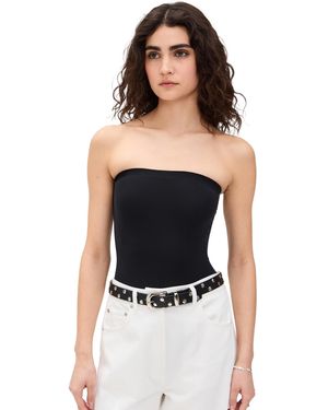 Commando Ballet Strapless Thong Bodysuit - Black