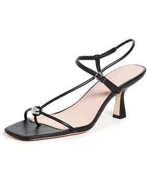 Loeffler Randall Triana Strappy Mid Heel Sandals With Ball - Black