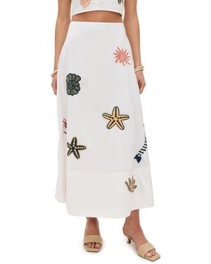 Cleobella Eden Ankle Skirt - Natural