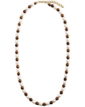 Brinker & Eliza Driftwood Pearl Necklace - Black