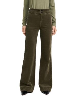 ASKK NY Brighton Wide Leg Corduroy Pants - Green
