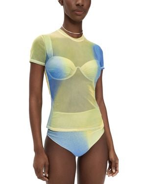Jonathan Simkhai Murry Mesh Coverup Top - Multicolor