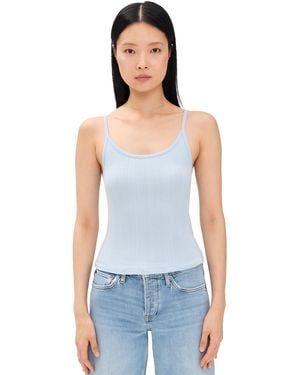 RE/DONE Varigated Jolie Tank - White