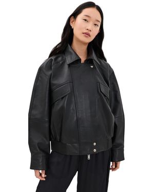 retroféte Sylvana Leather Jacket - Black