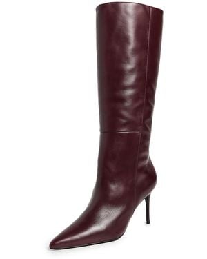 Black Suede Studio Kath Boots 80Mm - Purple