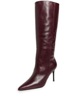 Black Suede Studio Kath Boots 80Mm - Purple
