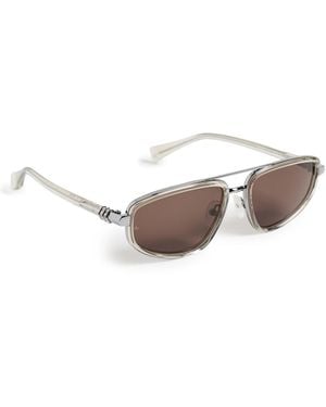 Rag & Bone Bianca Navigator Sunglasses - Black