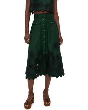 Saloni Kali Skirt - Green