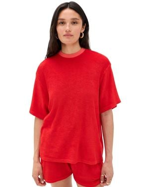 Le Bos Farrah Terry Tee - Red