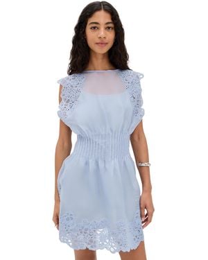 AMUR Georgina Mini Dress - Blue