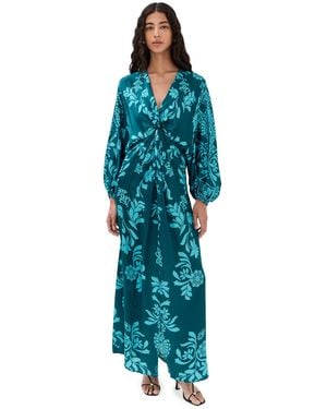 Figue Brenna Silk Dress - Blue