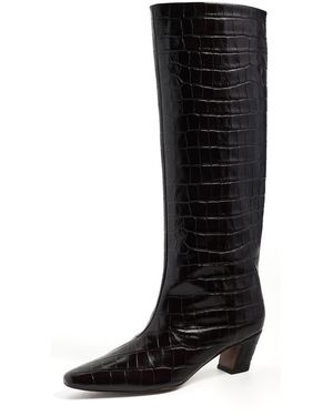 Loeffler Randall Marley Kicked Heel Tall Boots - Black