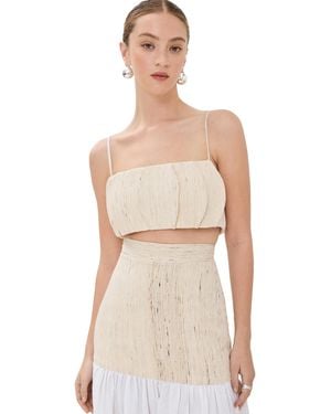 Maylé Vásquez Raiz Silk Top - Natural