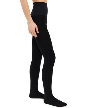 Commando Fleece Lined Opaque Tights - Black
