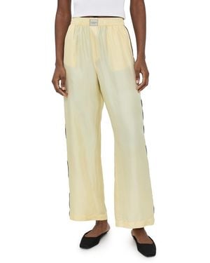 Comme Si La Alta Silk Boxer Pants - Natural