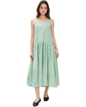 MEIMEIJ Sleeveless Taffeta Dress - Green