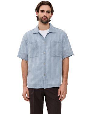 Rhythm Relaxed Fit Short Sleeve Shirt - Blue