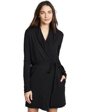 Skin Wrap Robe - Black