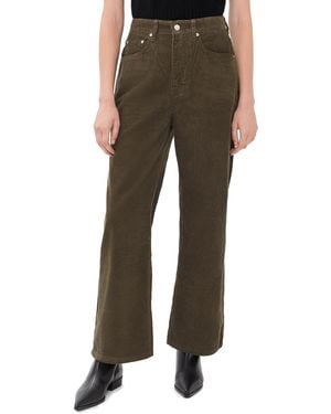 DUNST 90S Wide Corduroy Jeans - Brown