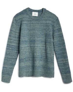 The Elder Statesman Nimbus Contrast Statesman Cashmere Sweater - Blue