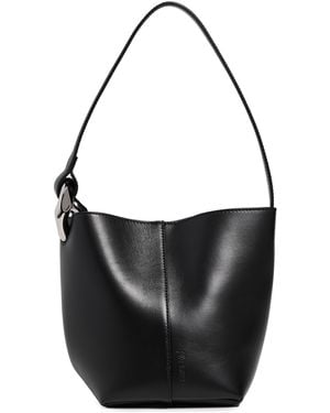 JW Anderson The Jwa Corner Small Bucket Bag - Black