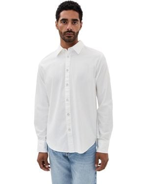 Rag & Bone Tomlin Stretch Dobby Shirt - White