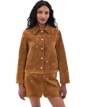 Hunter Bell Hanlin Suede Jacket - Brown