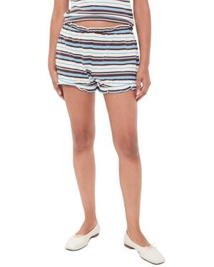Posse Nadine Ruffle Shorts - Blue